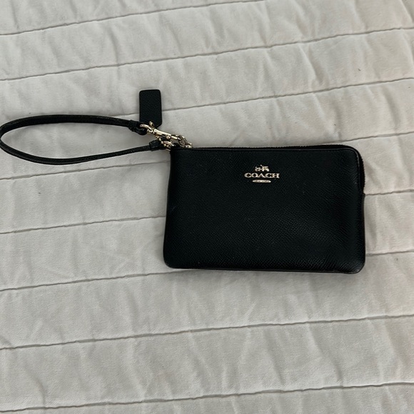 Coach Handbags - Coach Black Leather wristlet